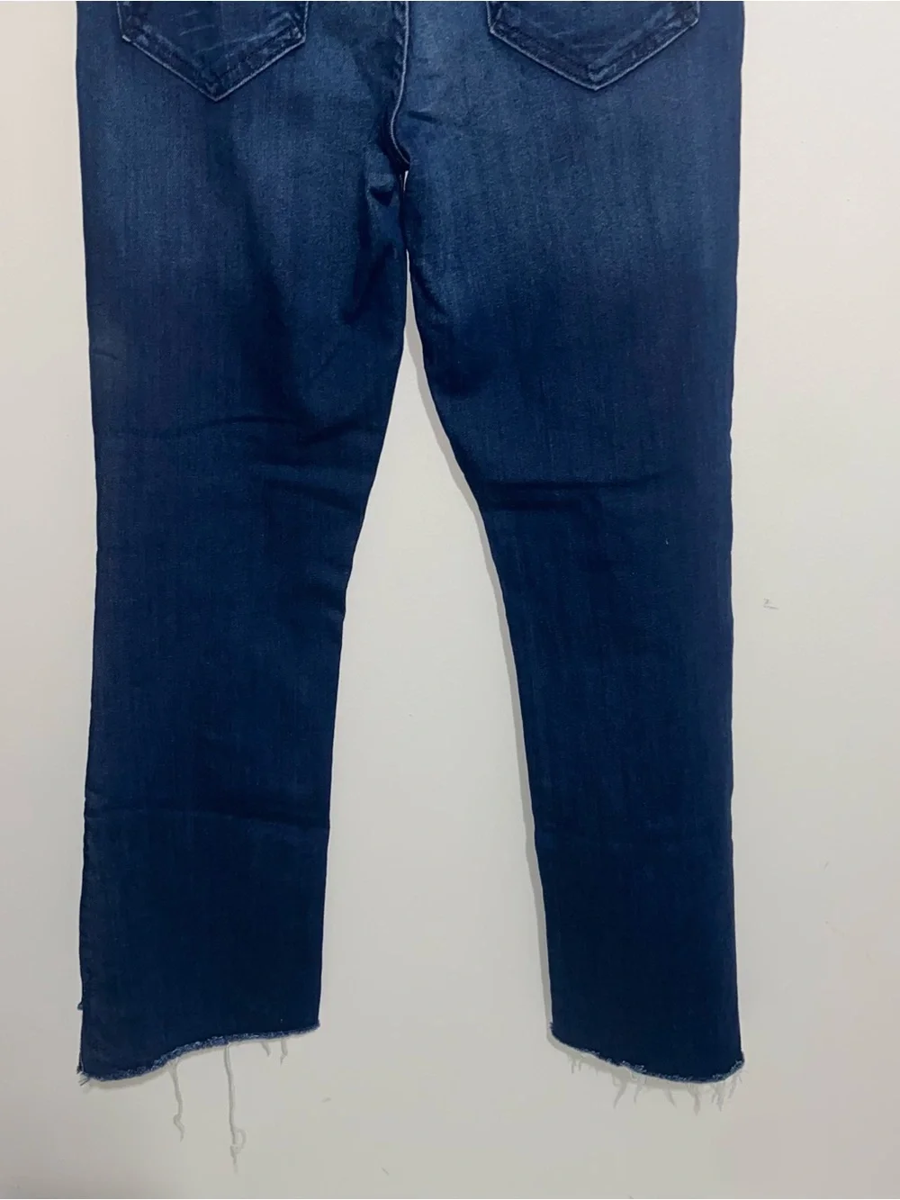 Mother Jeans Womens 26 Blue Insider Crop Step Fray Tongue And Chic USA Denim